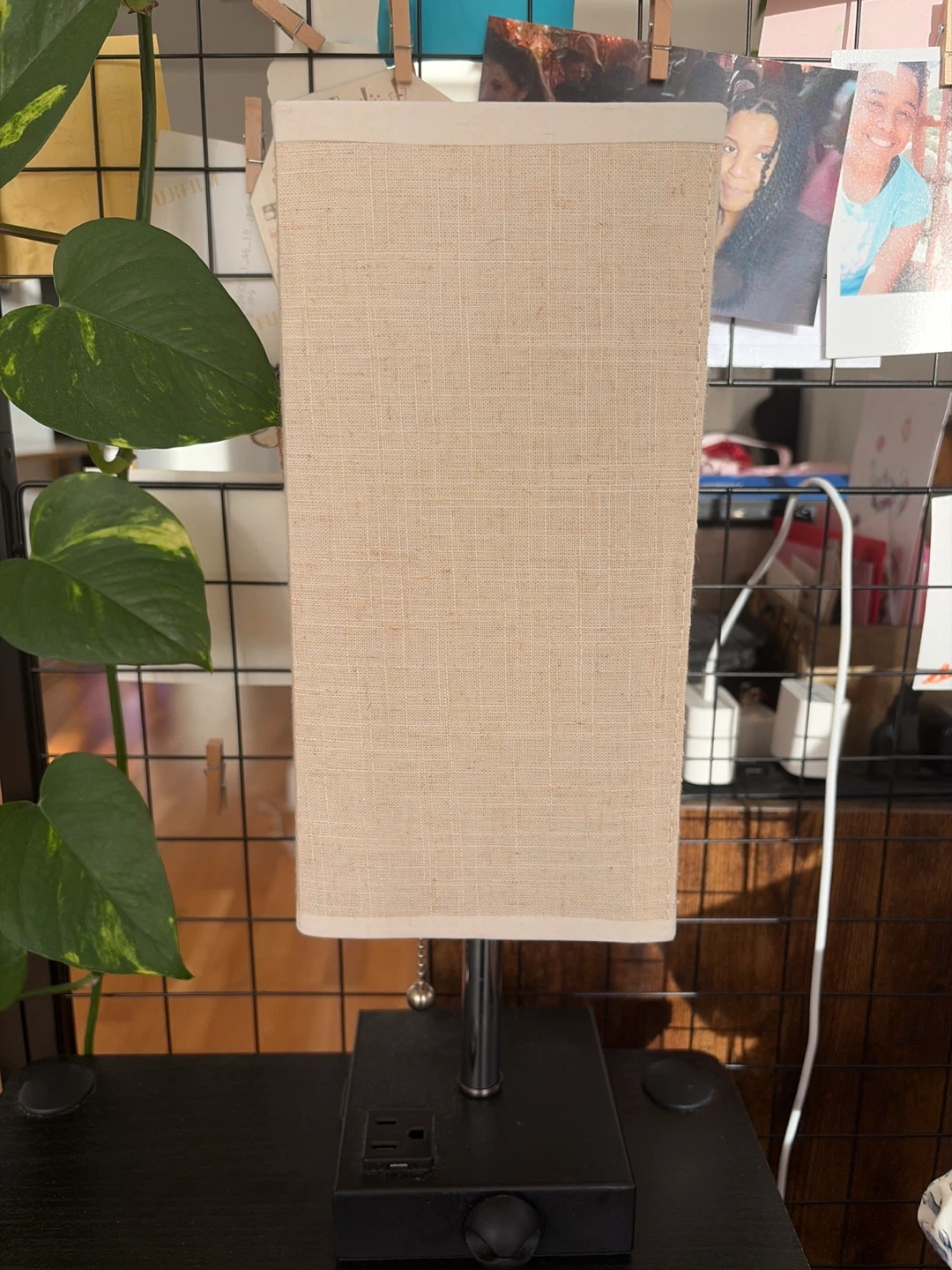 Table Lamp with USB Ports