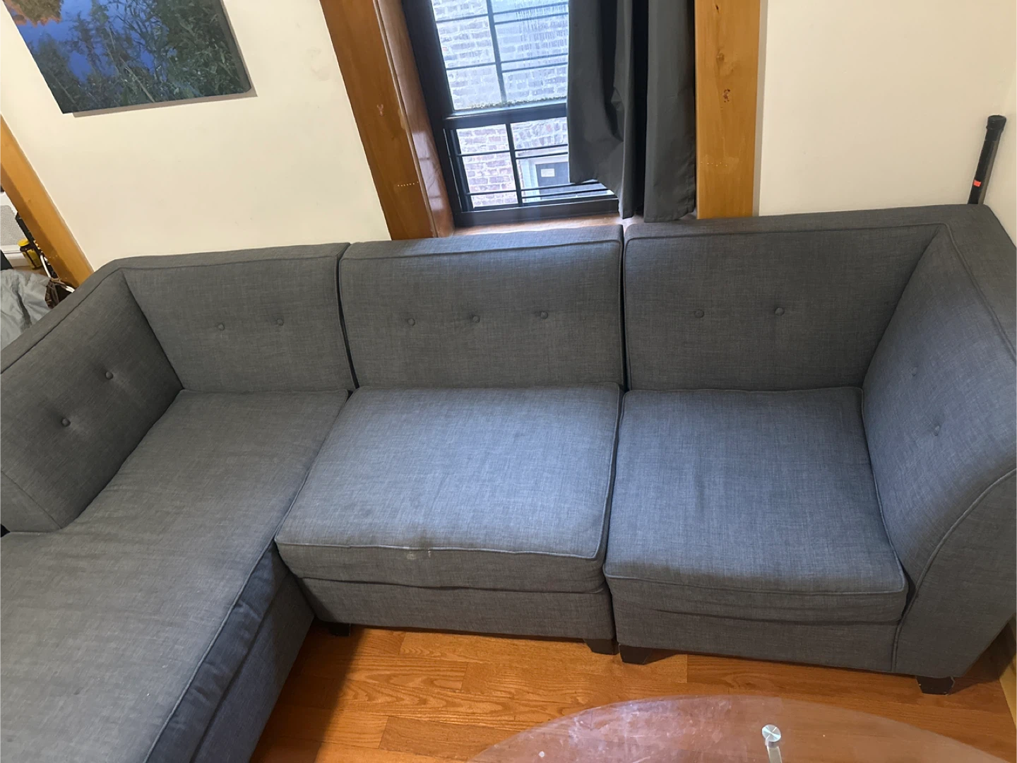 Gray Sectional Sofa - photo 2