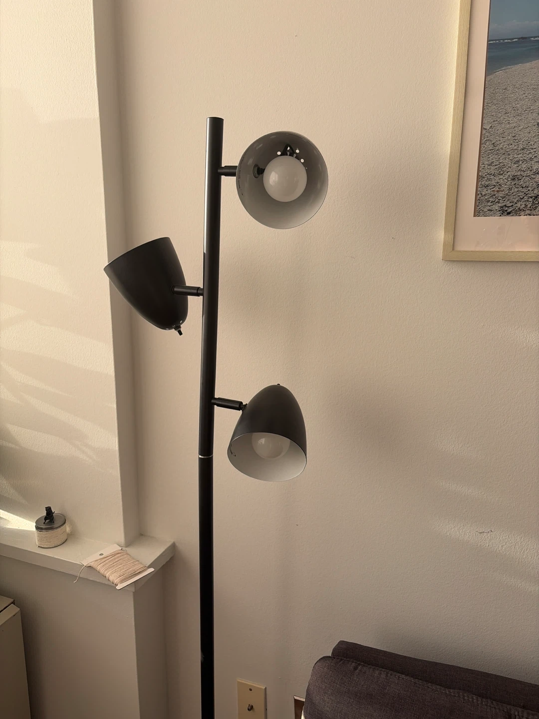 Black 3-Head Floor Lamp - photo 3