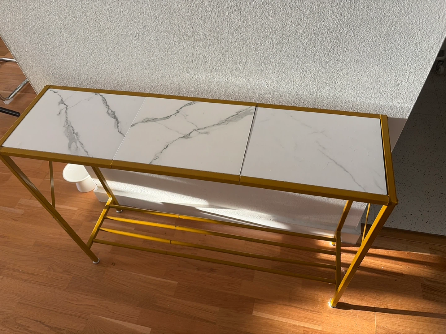 Console Table with Marble Top