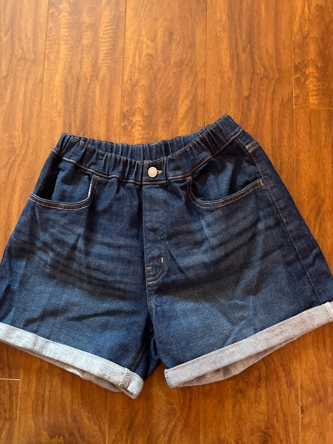Uniqlo Kids Denim-Look Knit Shorts
