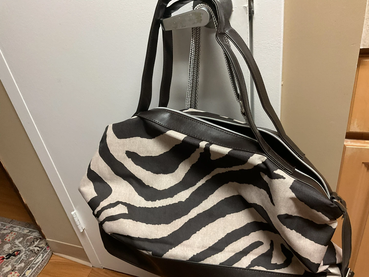 Lancôme Zebra Print Duffel Bag