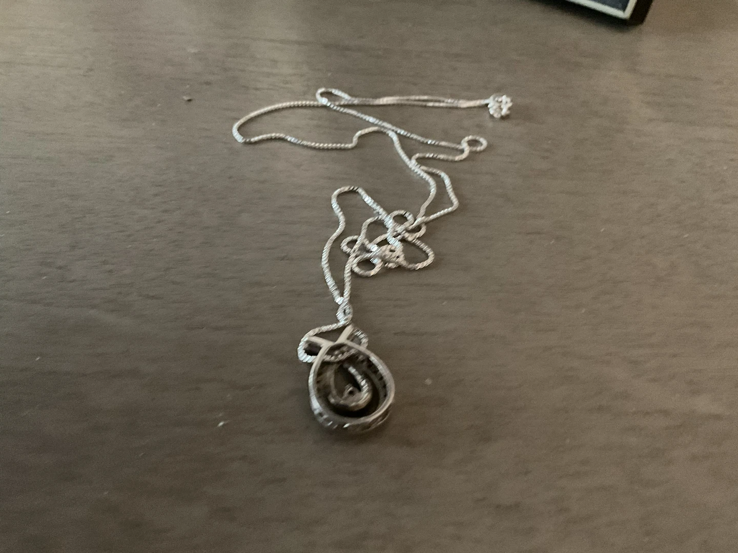 Sterling Silver Diamond Pendant Necklace - photo 2