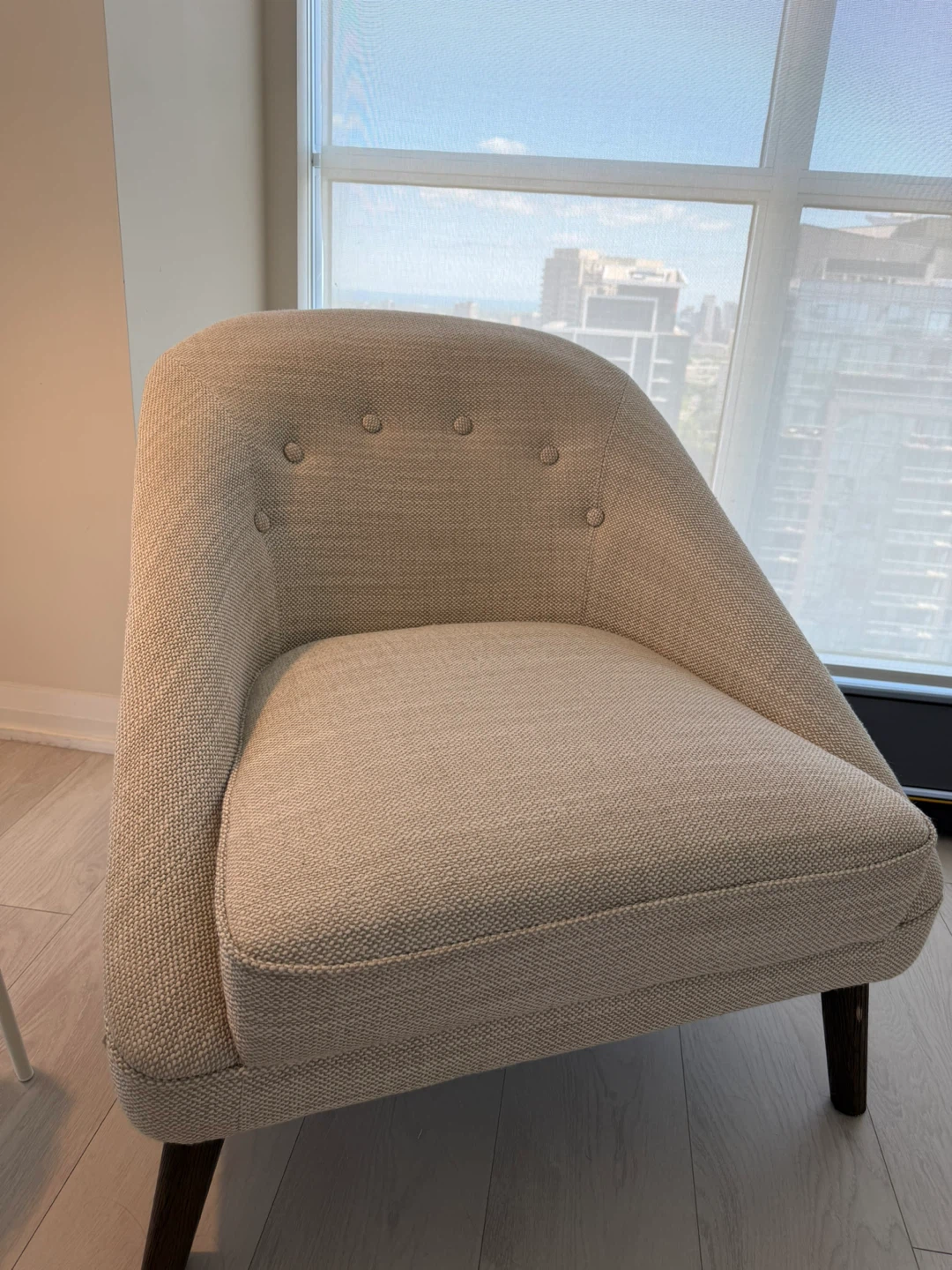 Cream Bouclé Accent Sofa Chair (2 available) - photo 3
