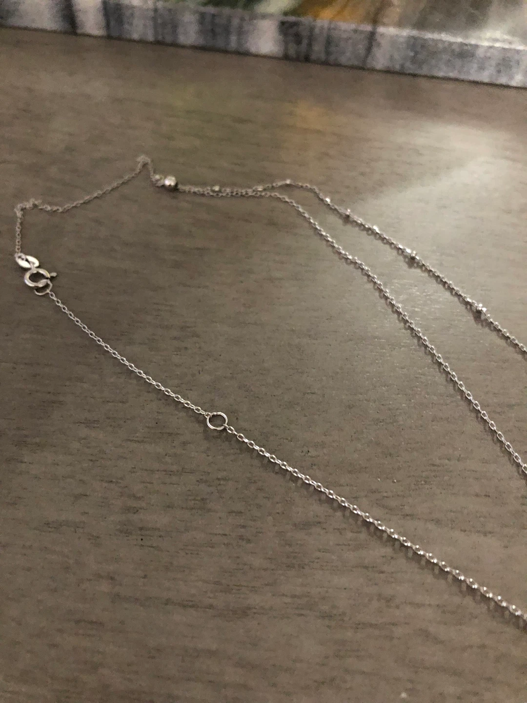 Silver Double Heart Pendant Necklace - photo 3