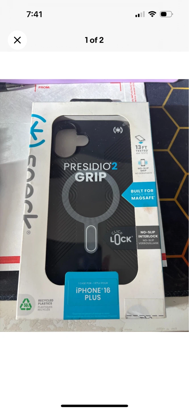 Speck Presidio2 Grip Case for iPhone 16 Plus