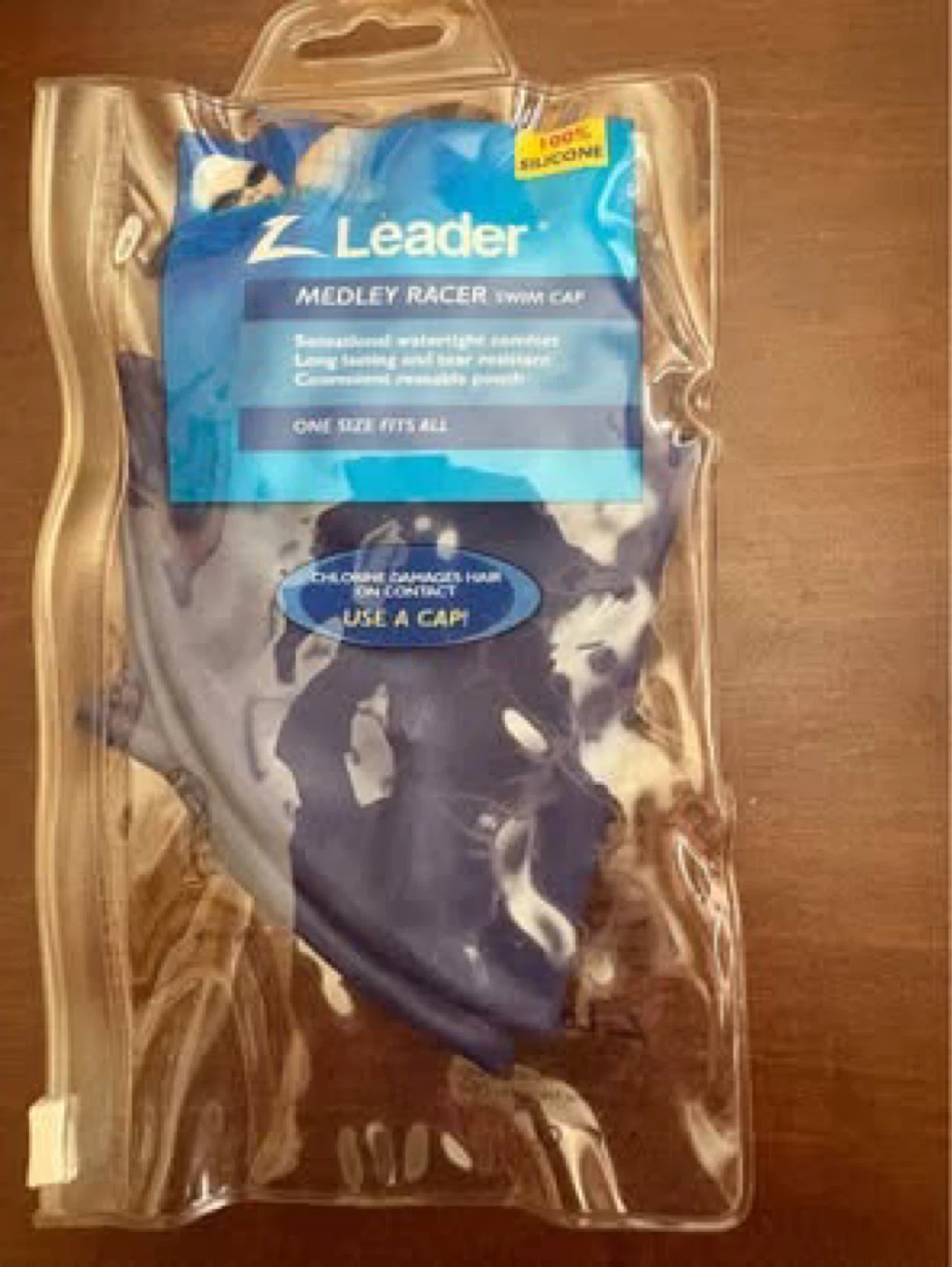 Leader medley racer swim cap-New, Free