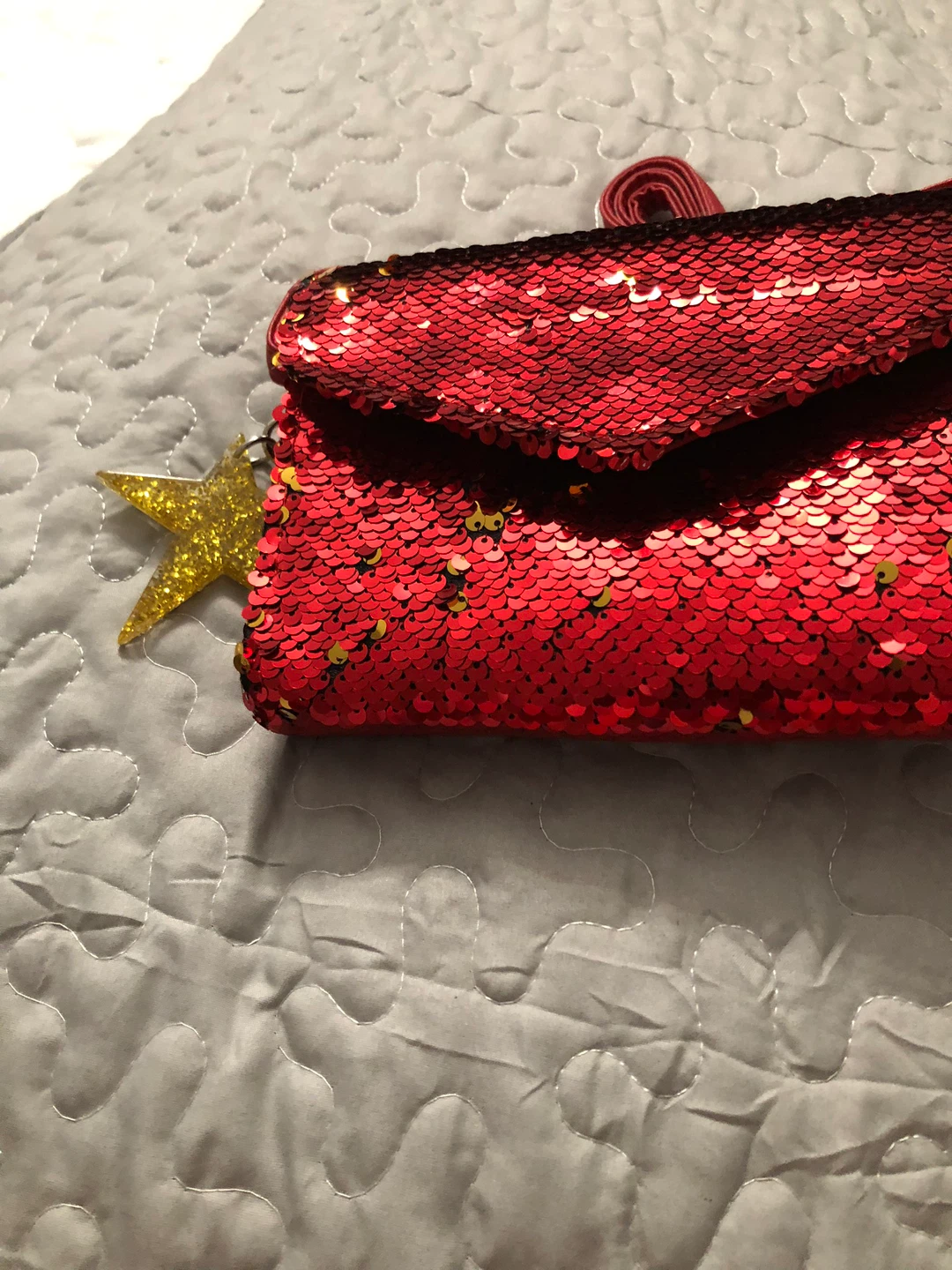 Sequin Red Clutch Bag - photo 2