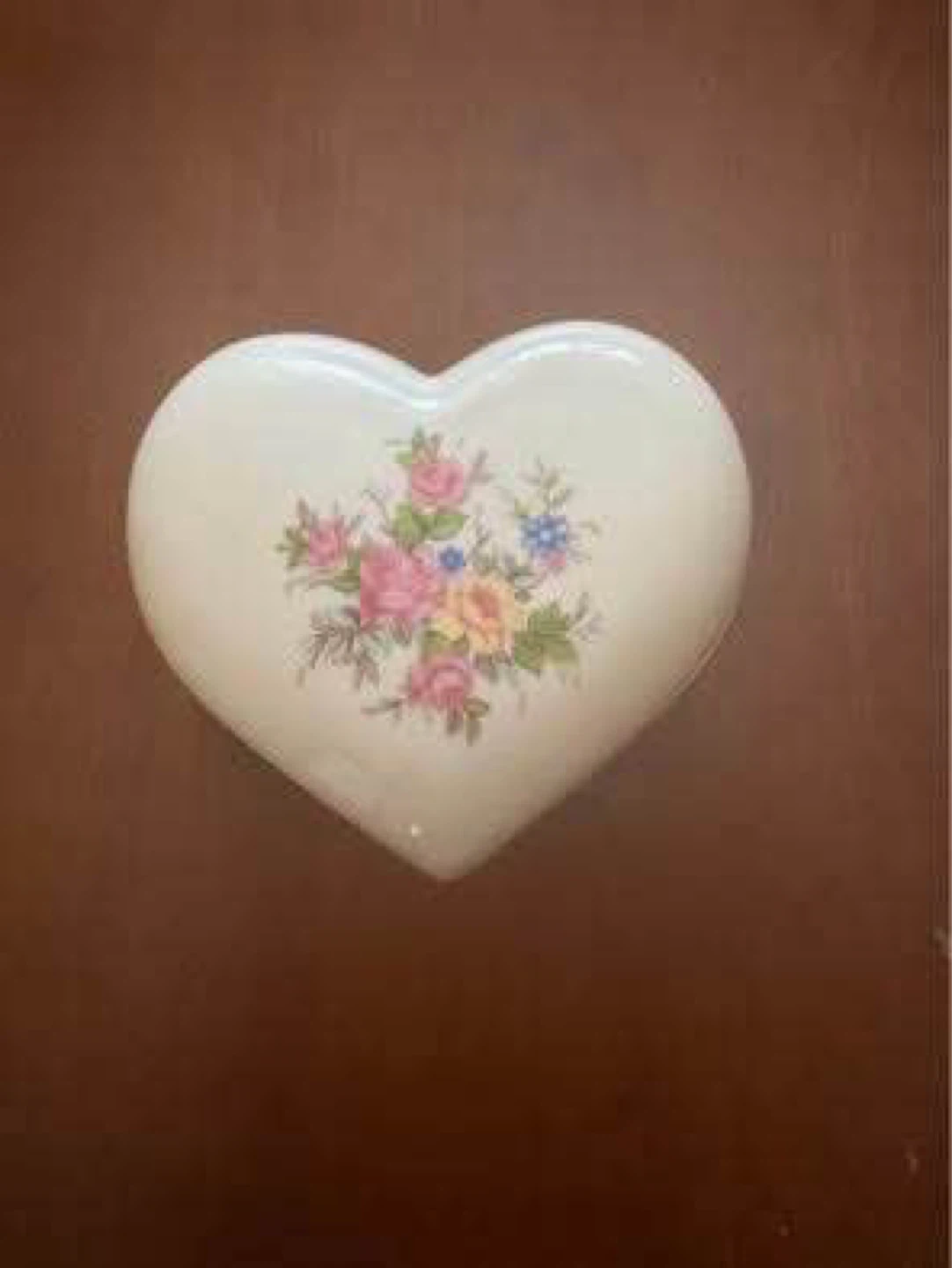 Small Glass Heart shaped box- Free