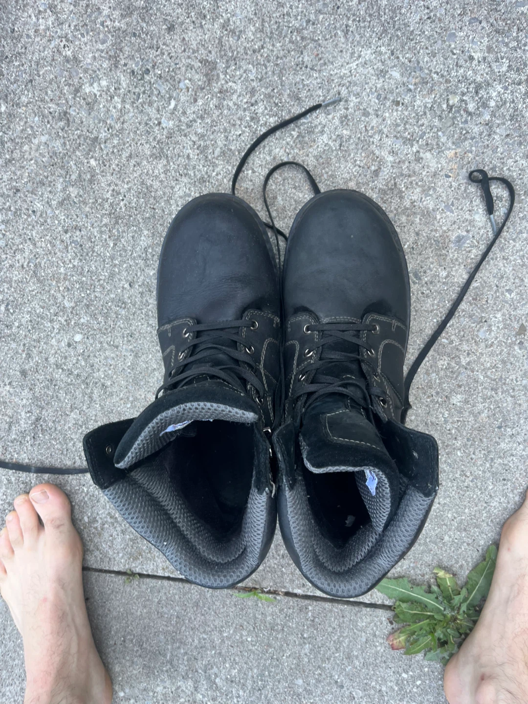 Black Work Boots size 12