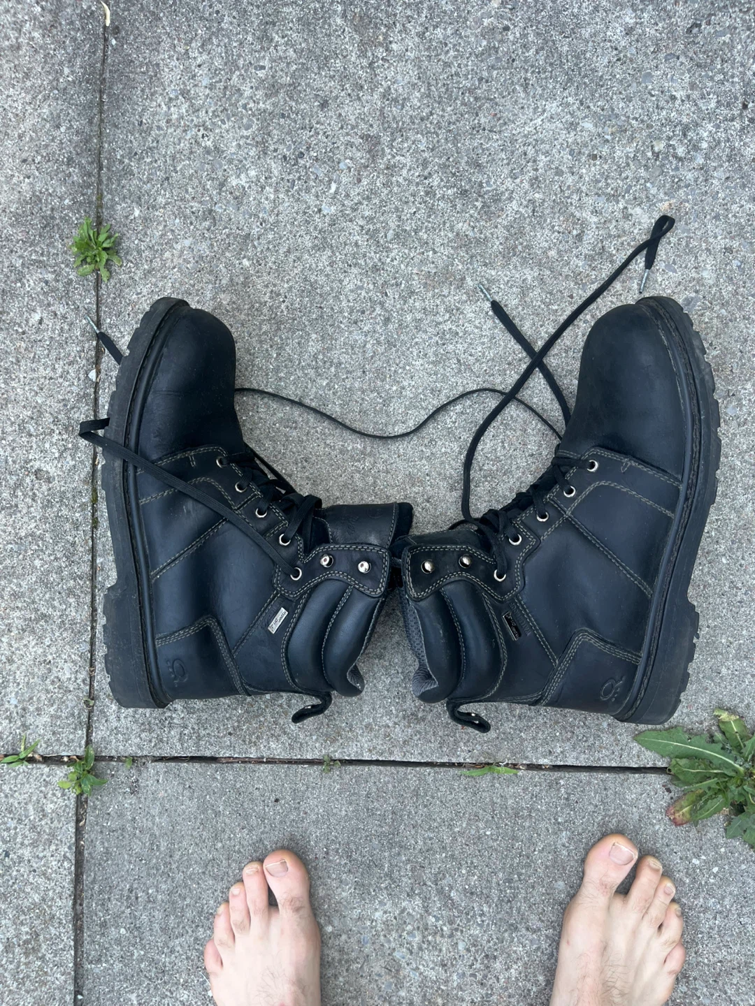 Black Work Boots size 12 - photo 3