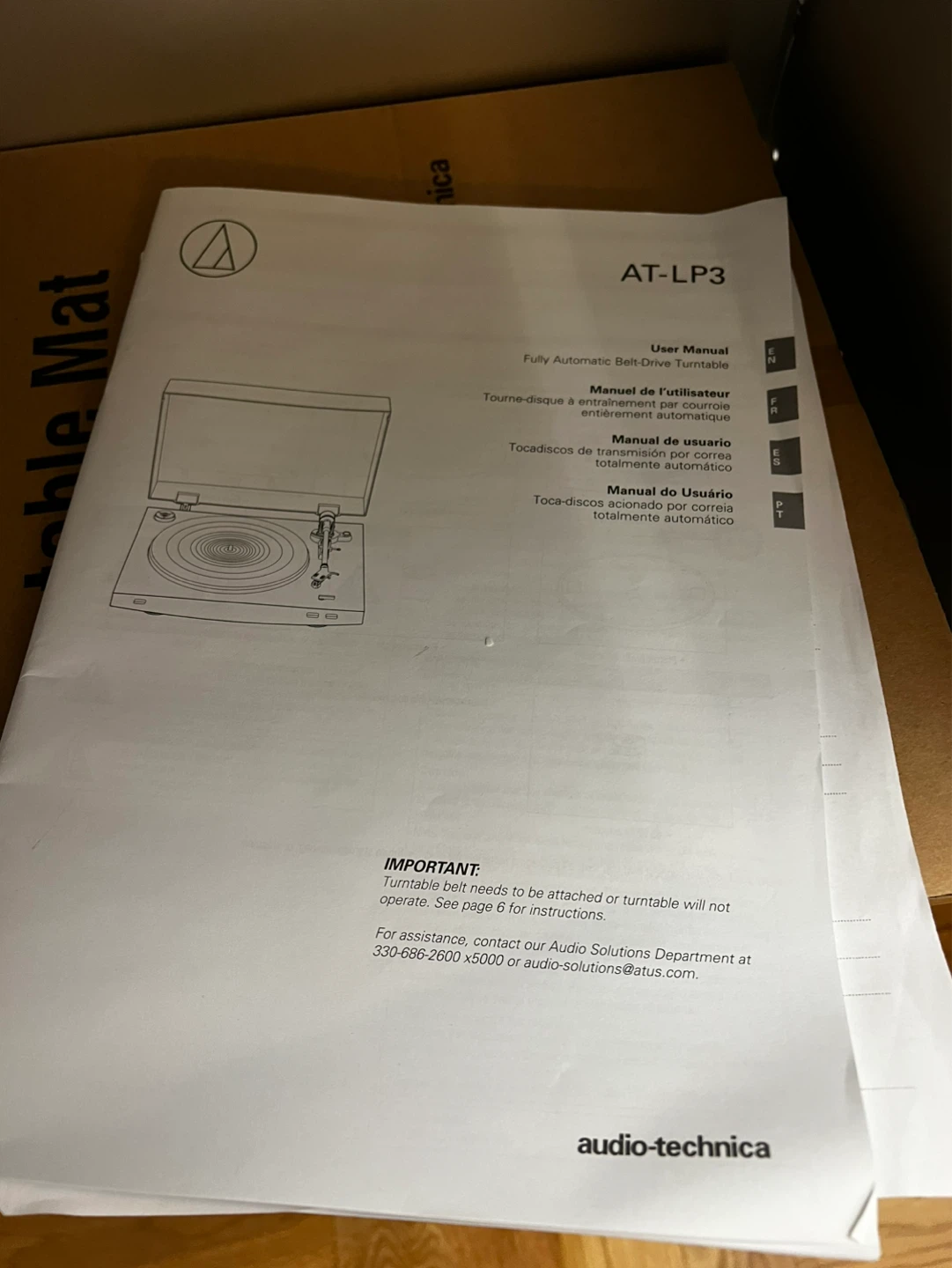 Audio-Technica AT-LP3 Fully Automatic Turntable - photo 4