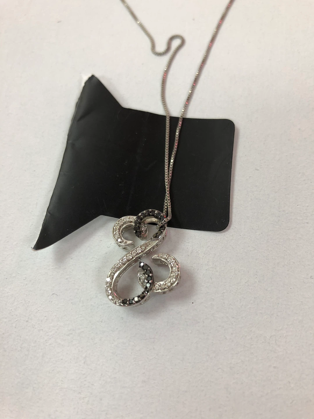 Sterling Silver Diamond Necklace
