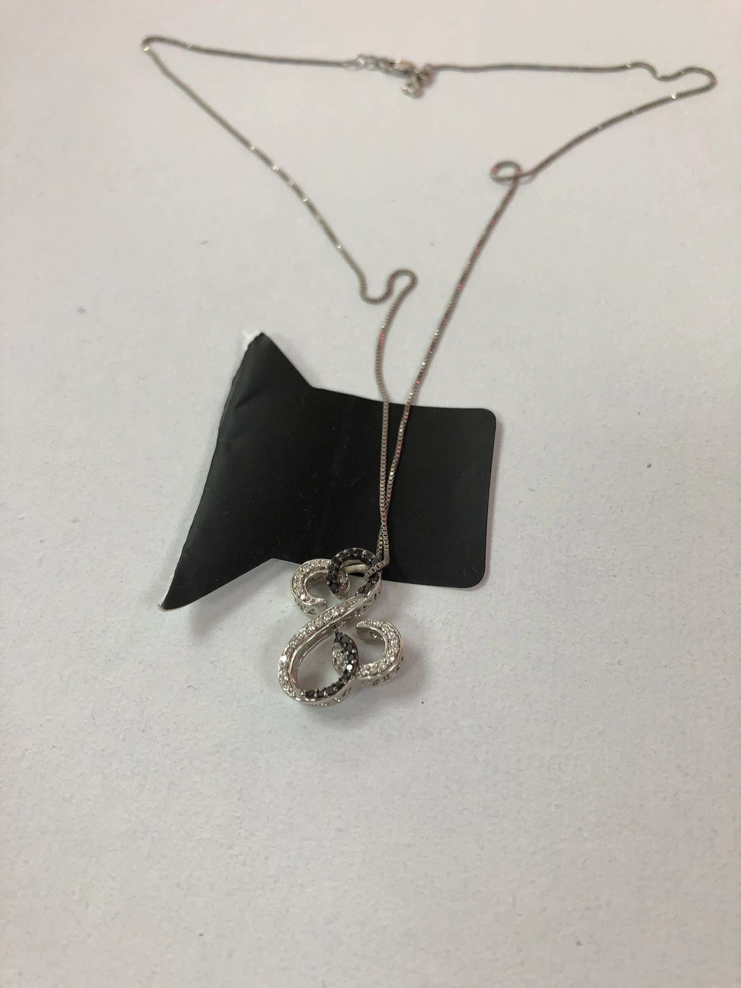 Sterling Silver Diamond Necklace - photo 2