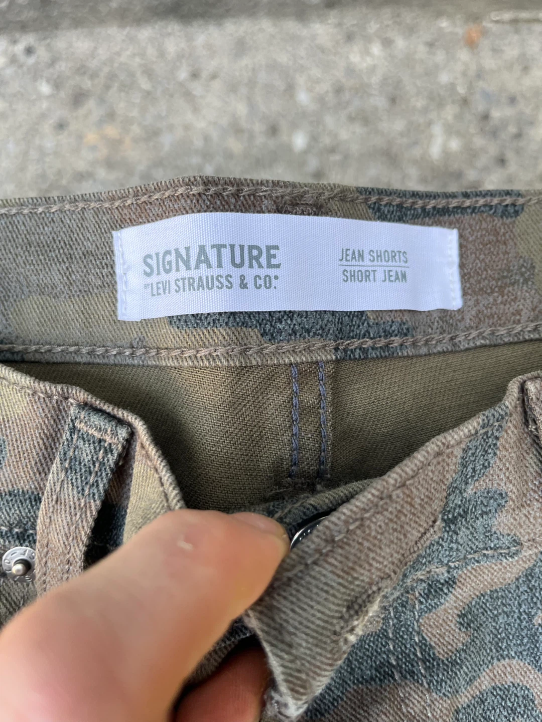 Signature by Levi Strauss & Co. Camo Jean Shorts - photo 3