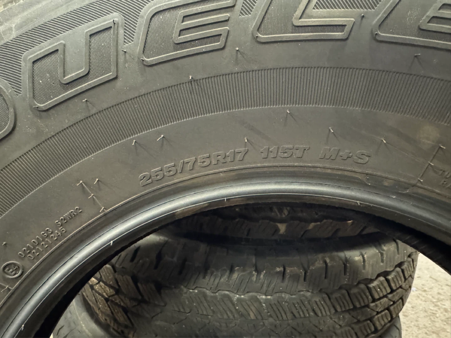 Bridgestone Dueler A/T Tires (255/75R17) - photo 3