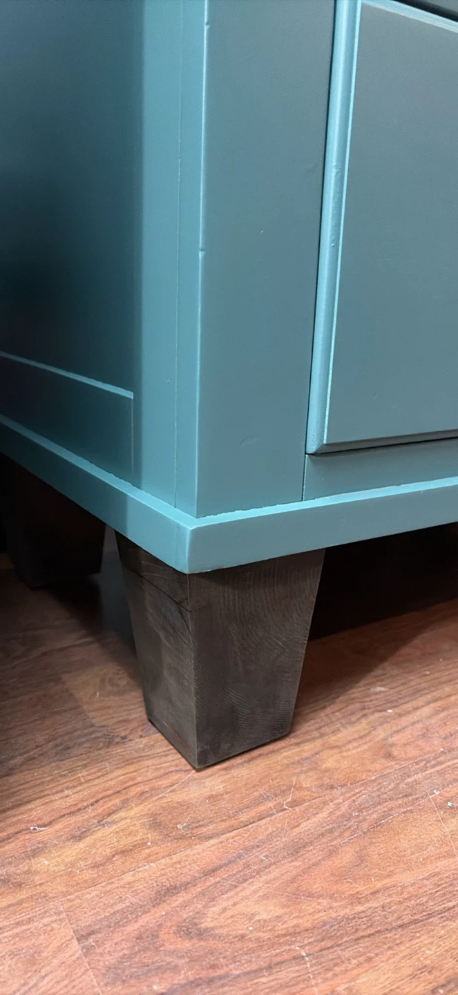 Pair of refinished wood nightstands - photo 3
