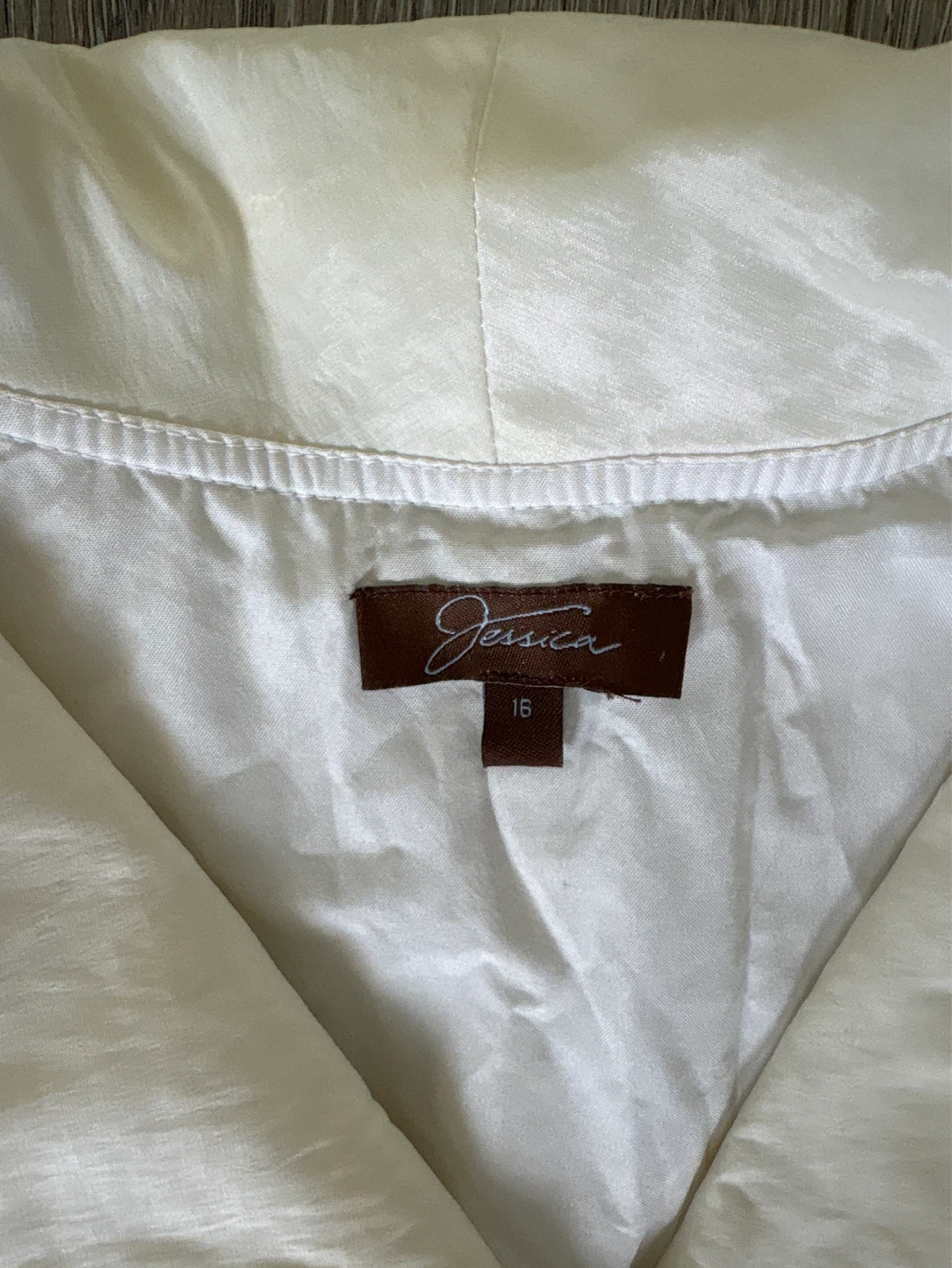 Jessica Women's Cream Lace Jacket Size 16 - photo 3