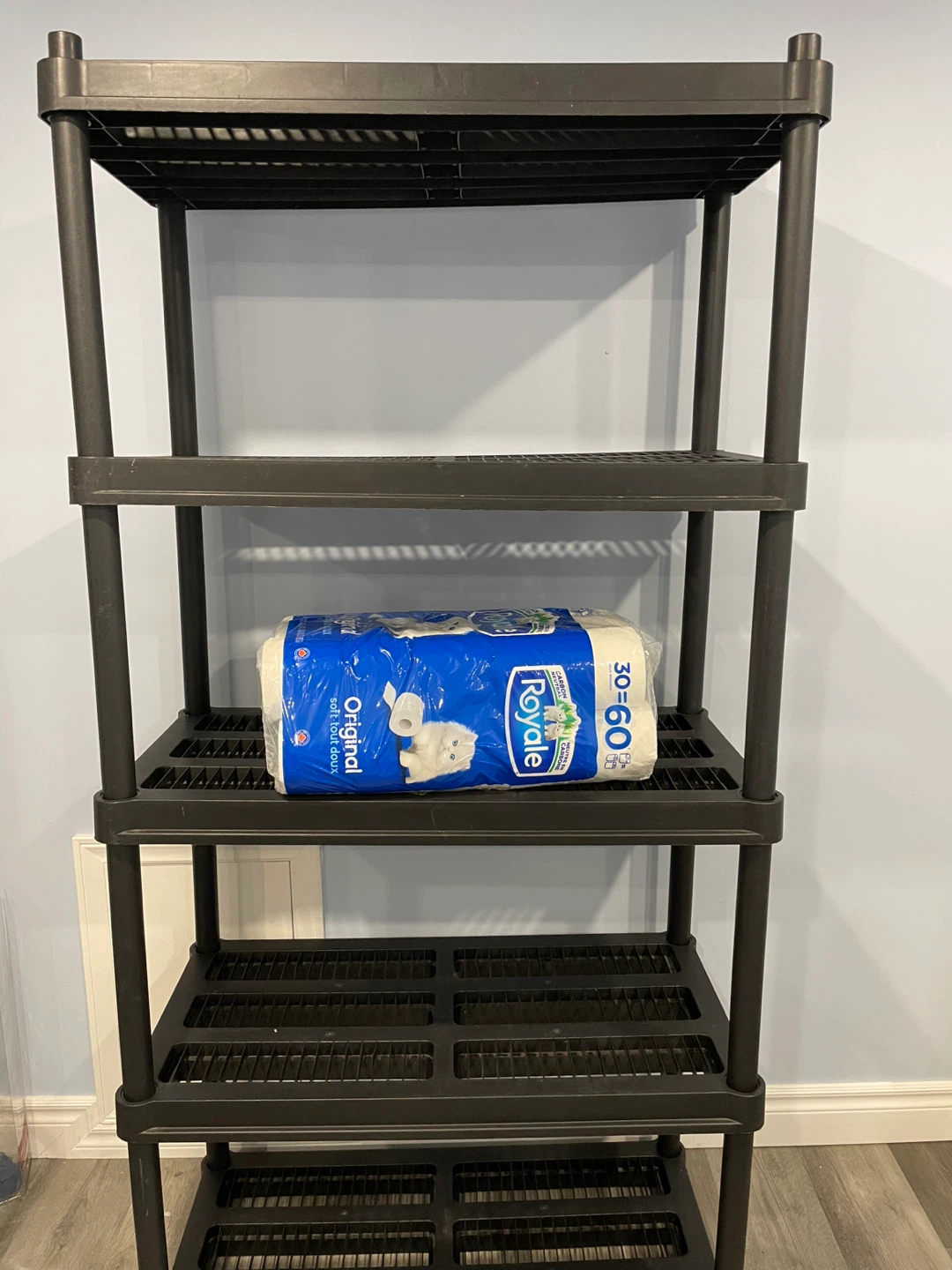 Black 5-Tier Shelving Unit - photo 2