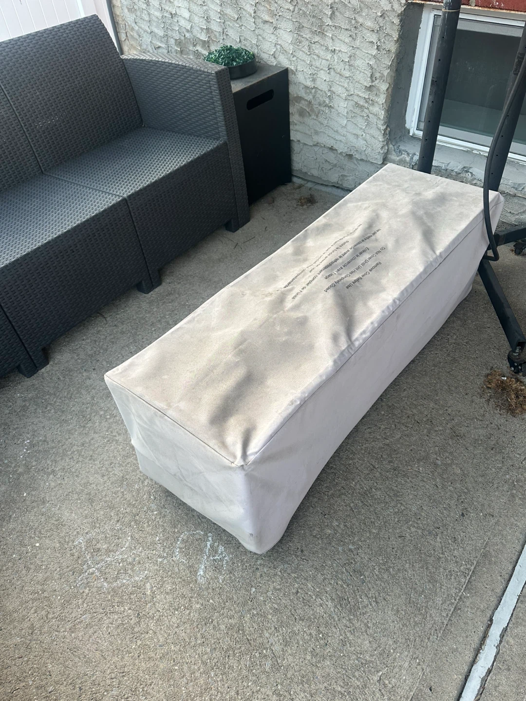 Rectangular Outdoor Fire Pit Table - photo 3