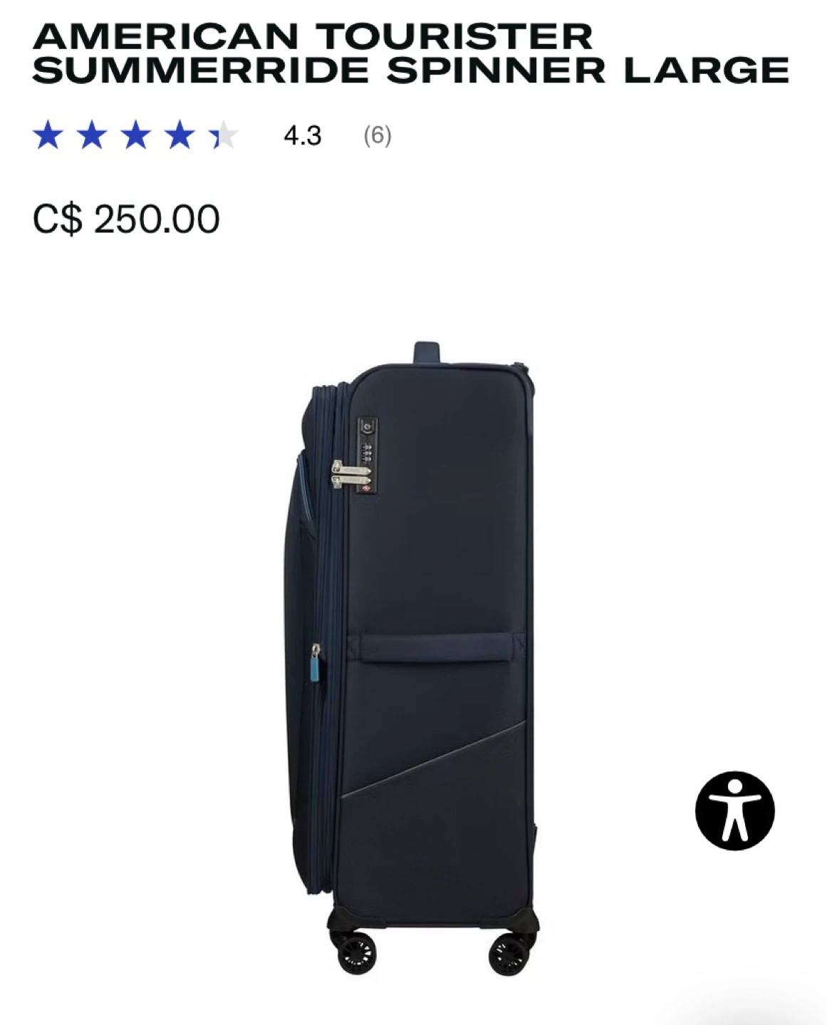 American Tourister Summerride Spinner Large Suitcase - photo 3