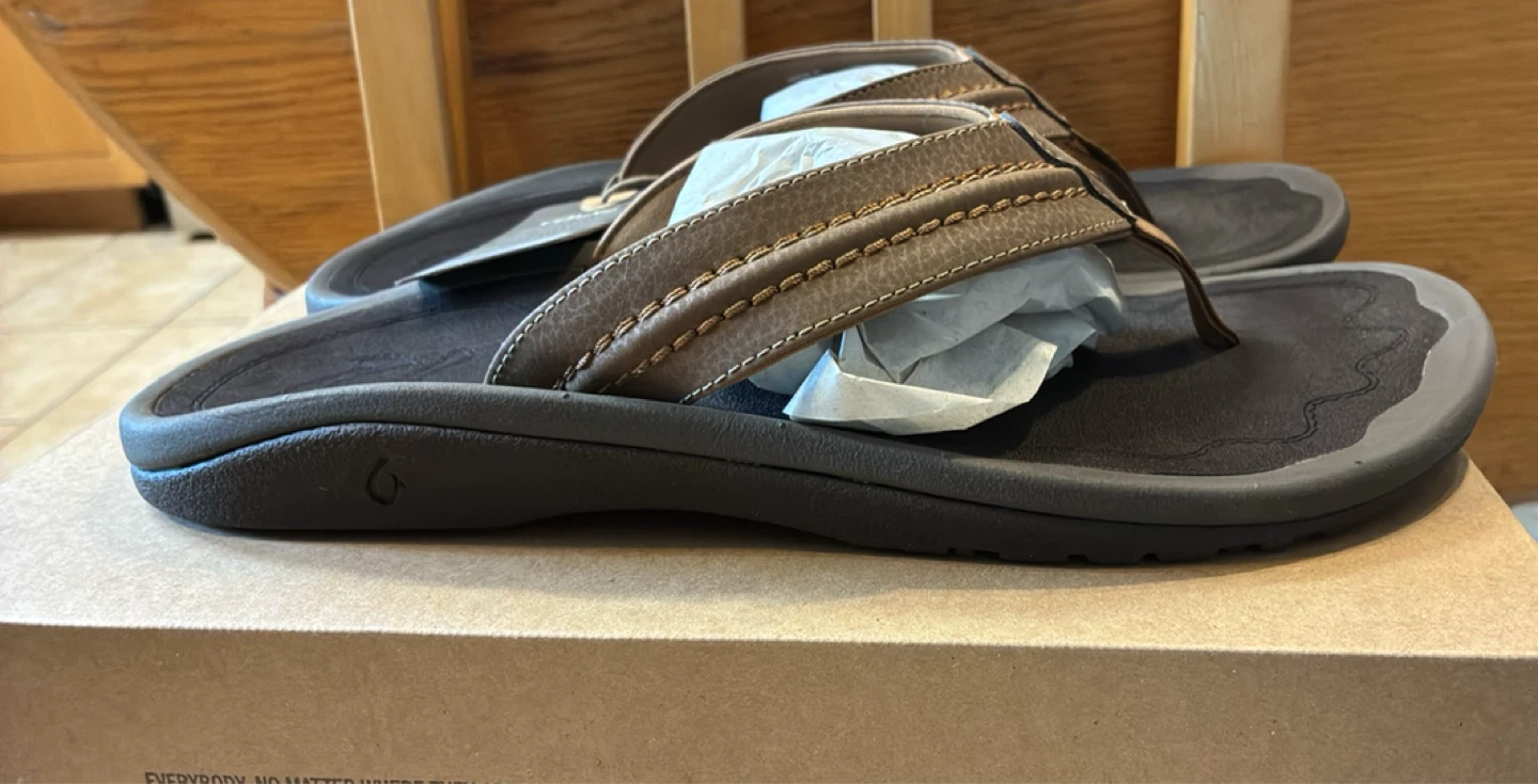 New OluKai Men's Flip Flops Size 14 - photo 4