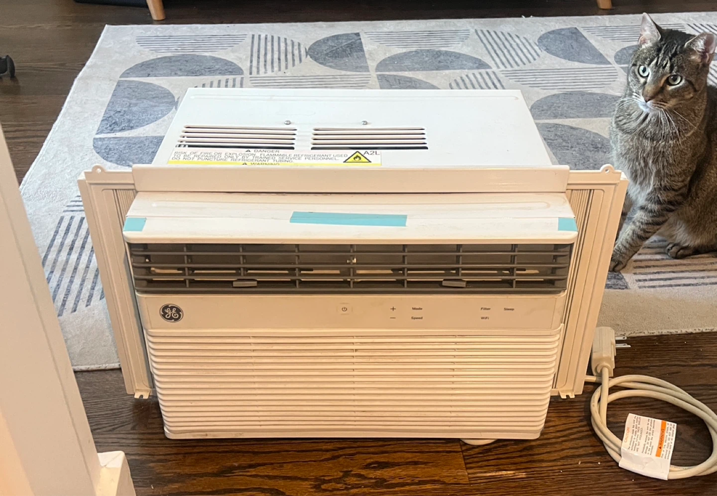 GE 8,000 BTU Smart Window Air Conditioner with Wi-Fi and Remote