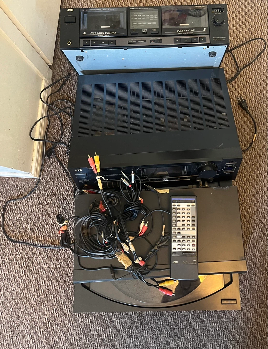 Vintage JVC speaker equipment bundle