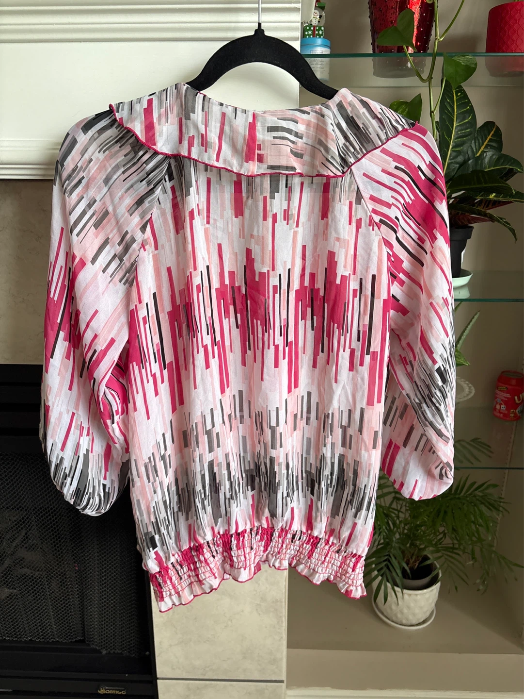 Jessica Simpson Women's Pink Abstract Print Blouse - photo 4