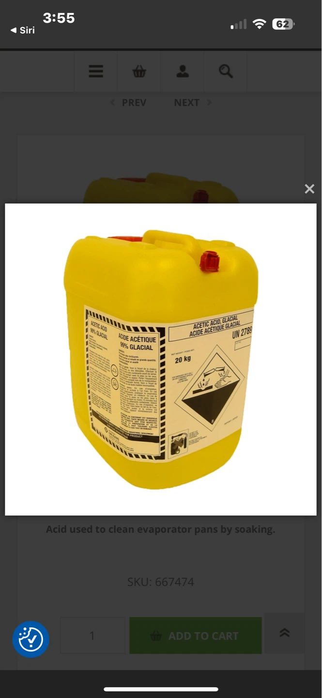 Acetic Acid Glacial 20kg