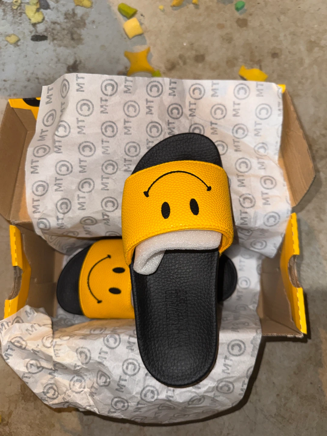Chinatown Market CTM Smiley Black Slide Sandals - photo 2