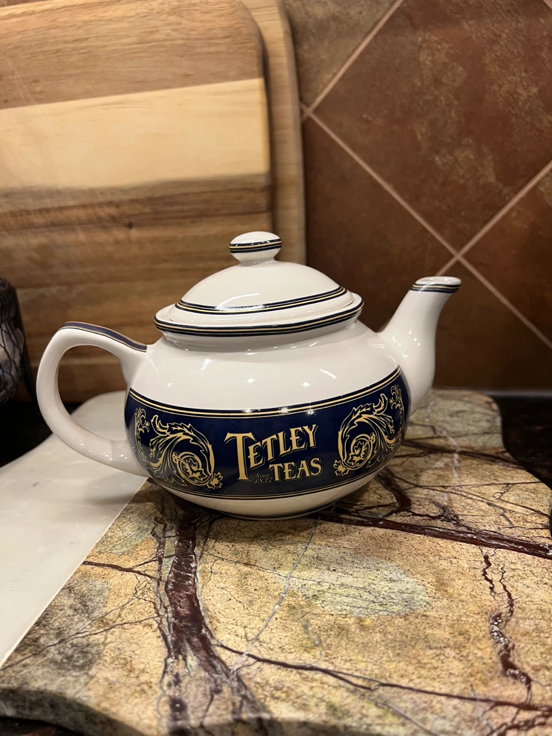 Vintage Ceramic Tetley Teas Teapot/Decor