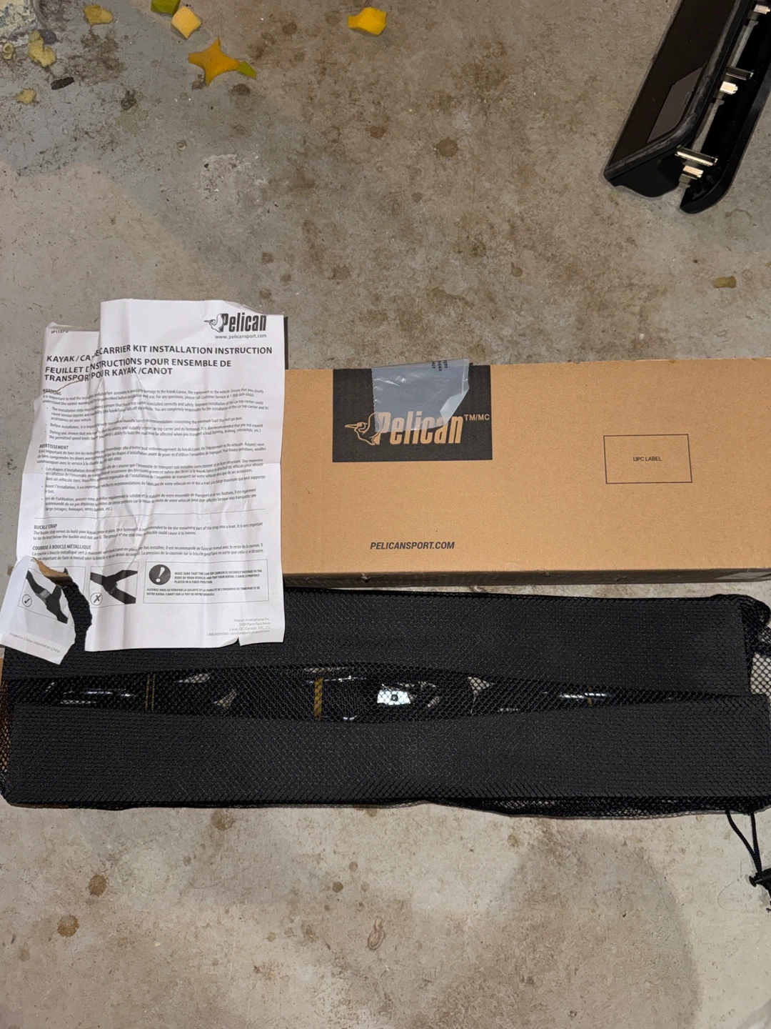 Pelican Kayak/Canoe Carrier Kit Installation Instructions