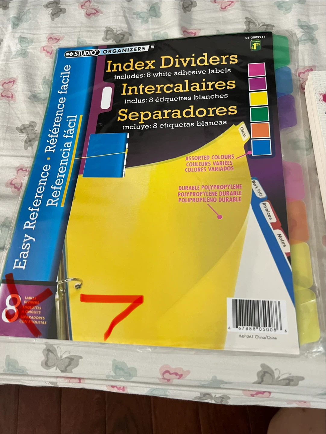 Studio Organizers Index Dividers (7)