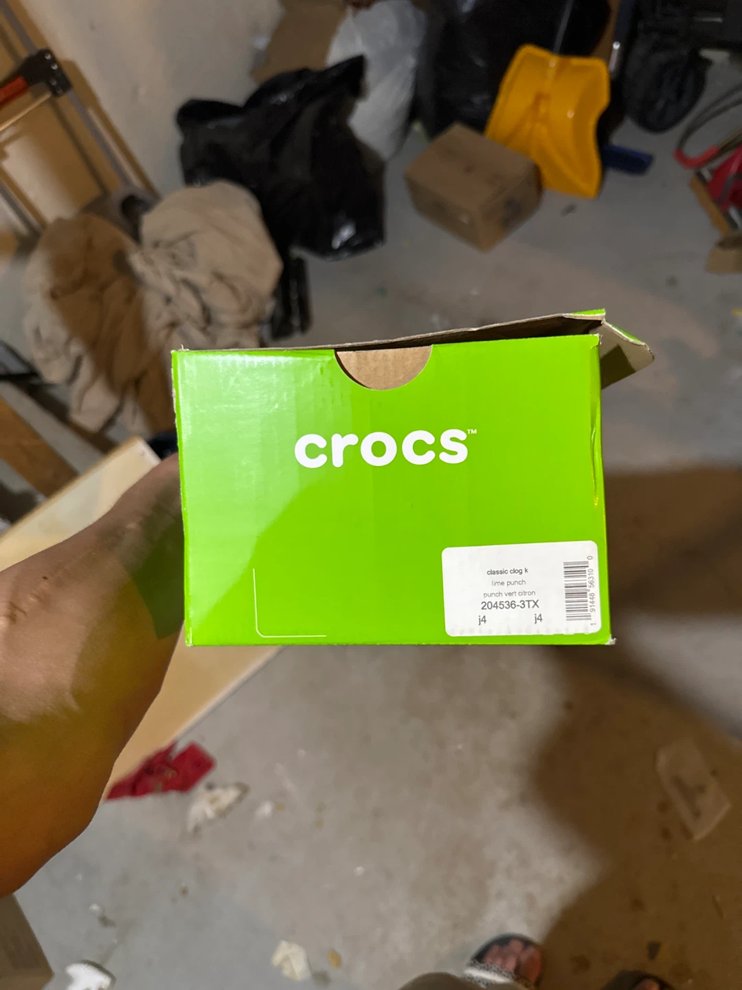 Crocs Classic Clog K Lime Punch Size 4 - photo 2