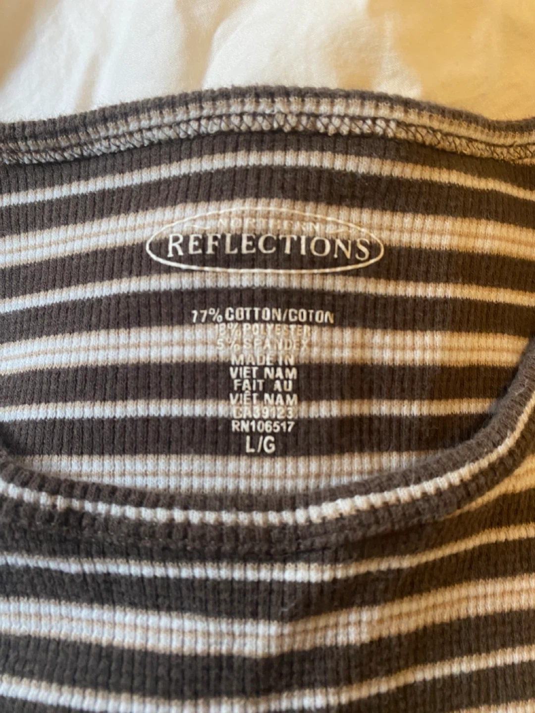 Reflections Striped Long Sleeve Shirt - L/G - photo 2