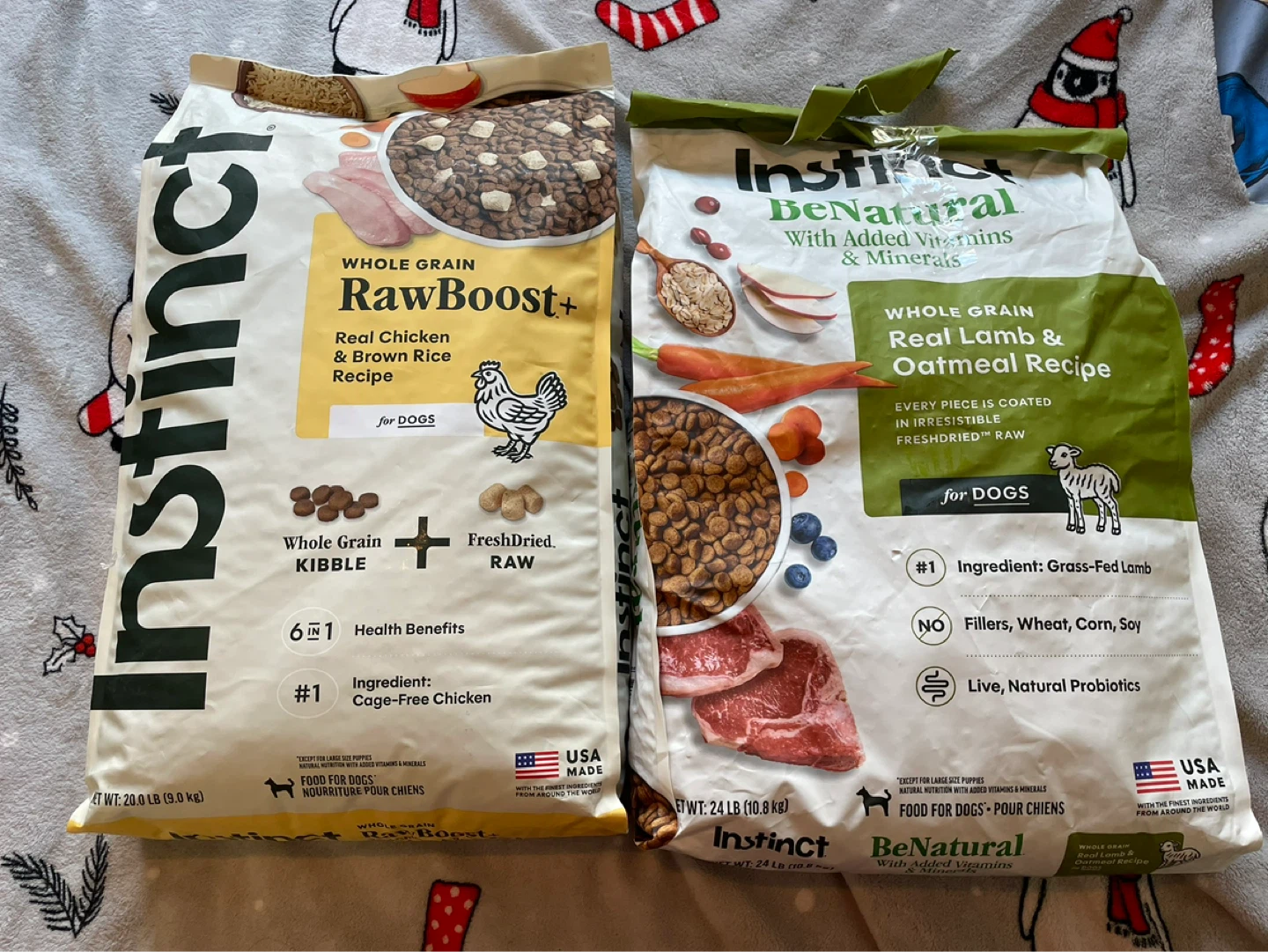 37.2lbs Instinct Dog Food Lot-All Life Stages