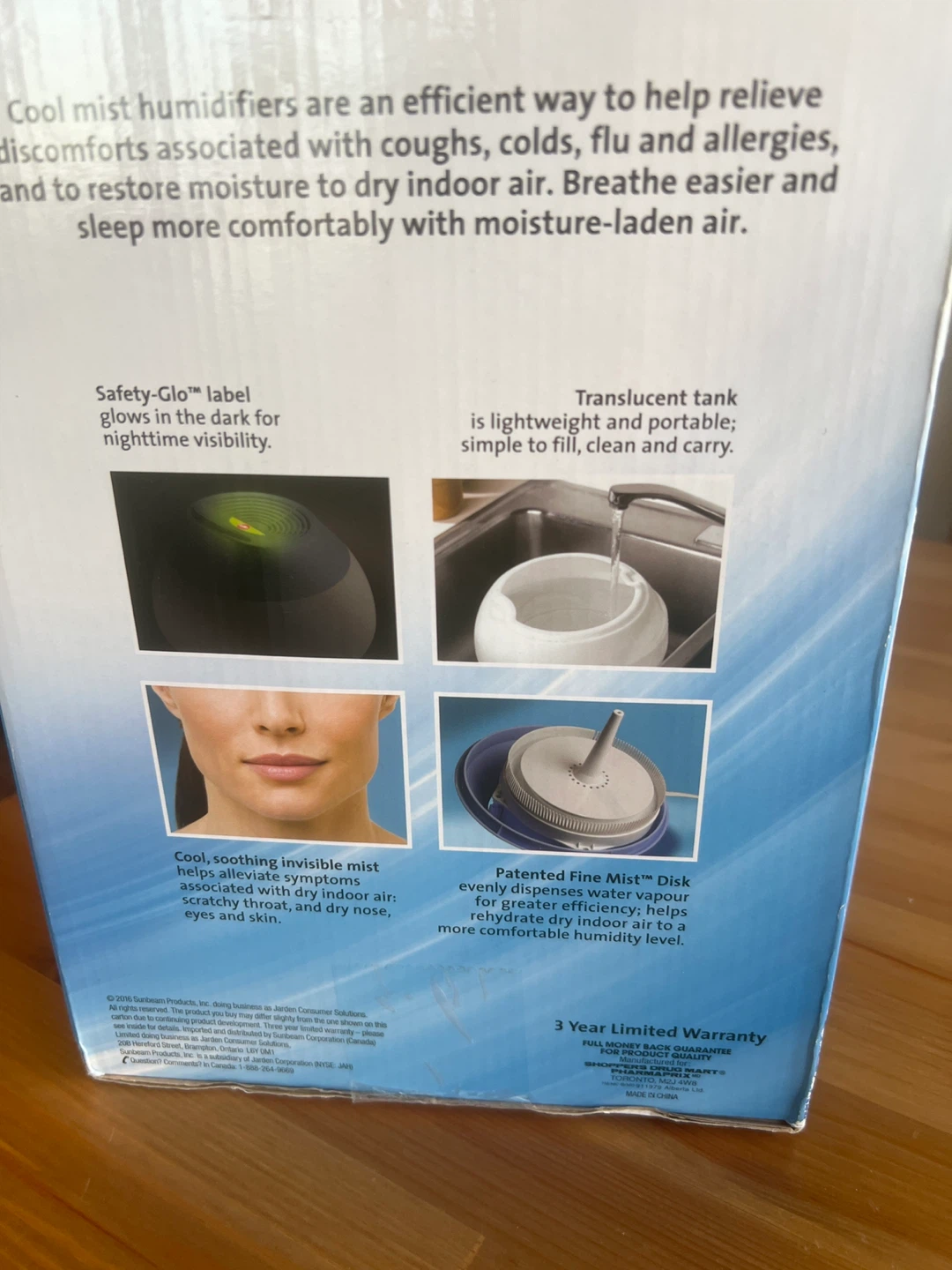 Sunbeam Cool Mist Humidifier - photo 2