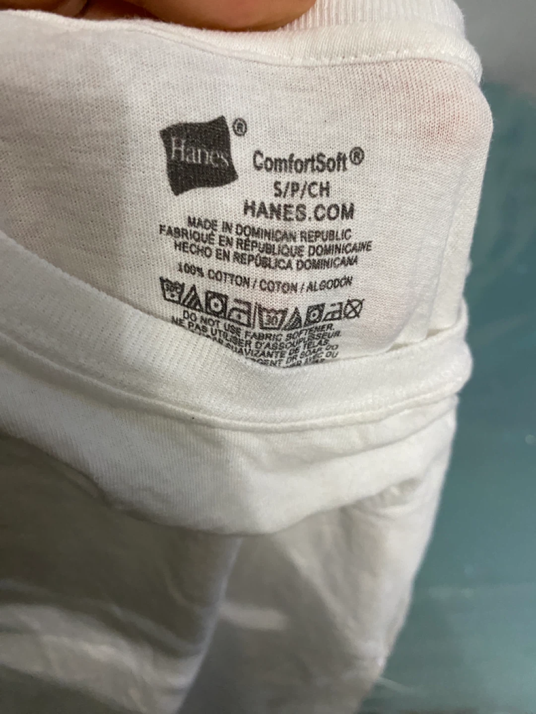 Hanes ComfortSoft White T-Shirt - photo 3