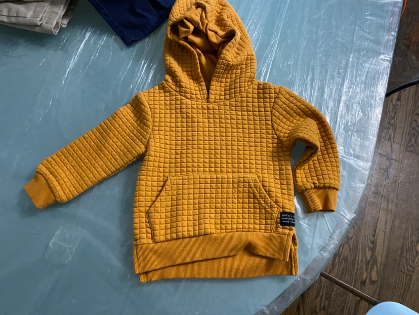 Primark Yellow Quilted Hoodie