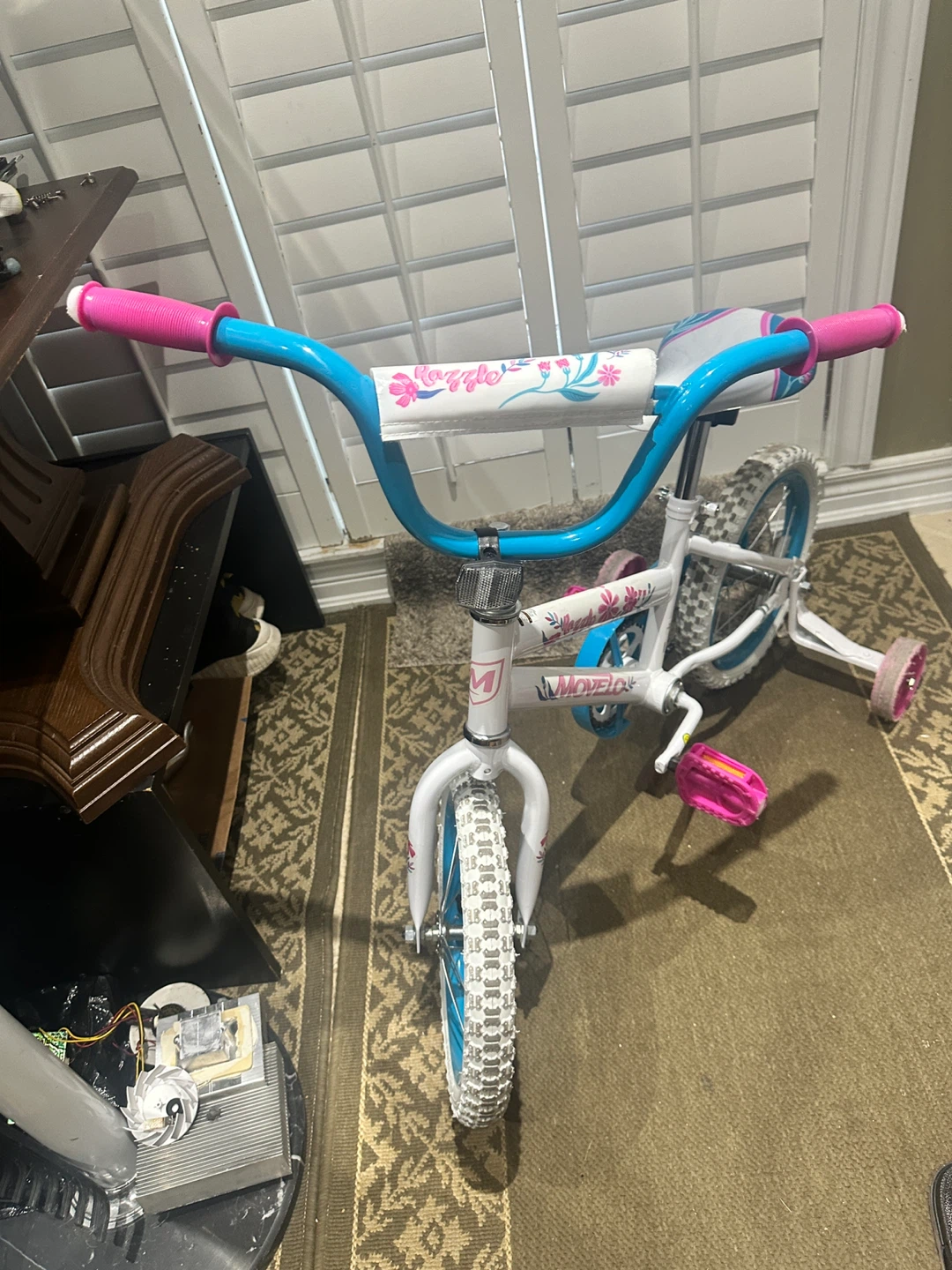 14” girls bike with training wheels - photo 3