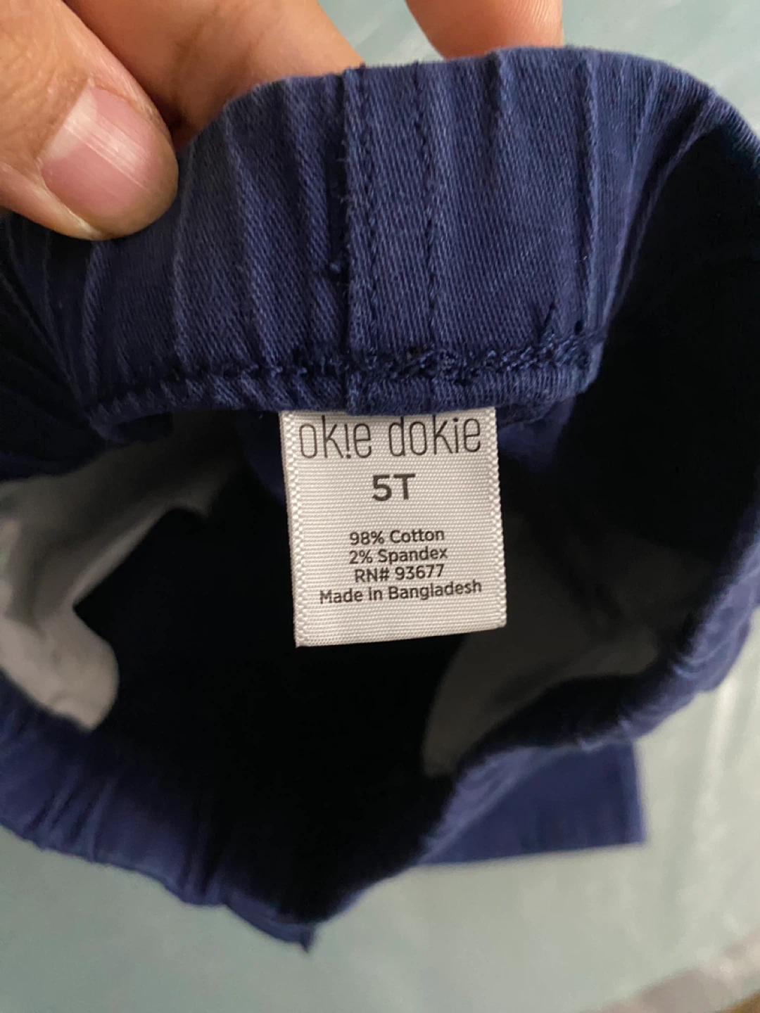 Okie Dokie Toddler Boys Navy Blue Pants Size 5T - photo 2
