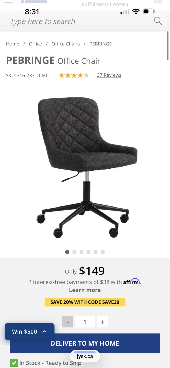 PEBRINGE Office Chair - photo 3