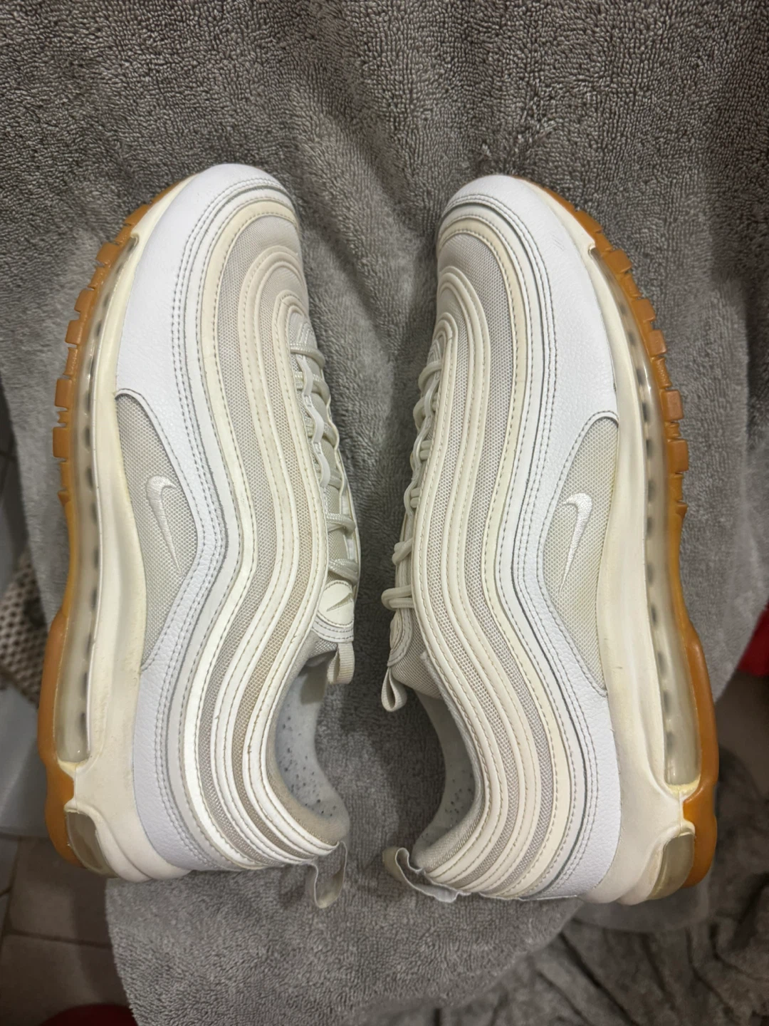 Nike Air Max 97 White Gum Sneakers - photo 5