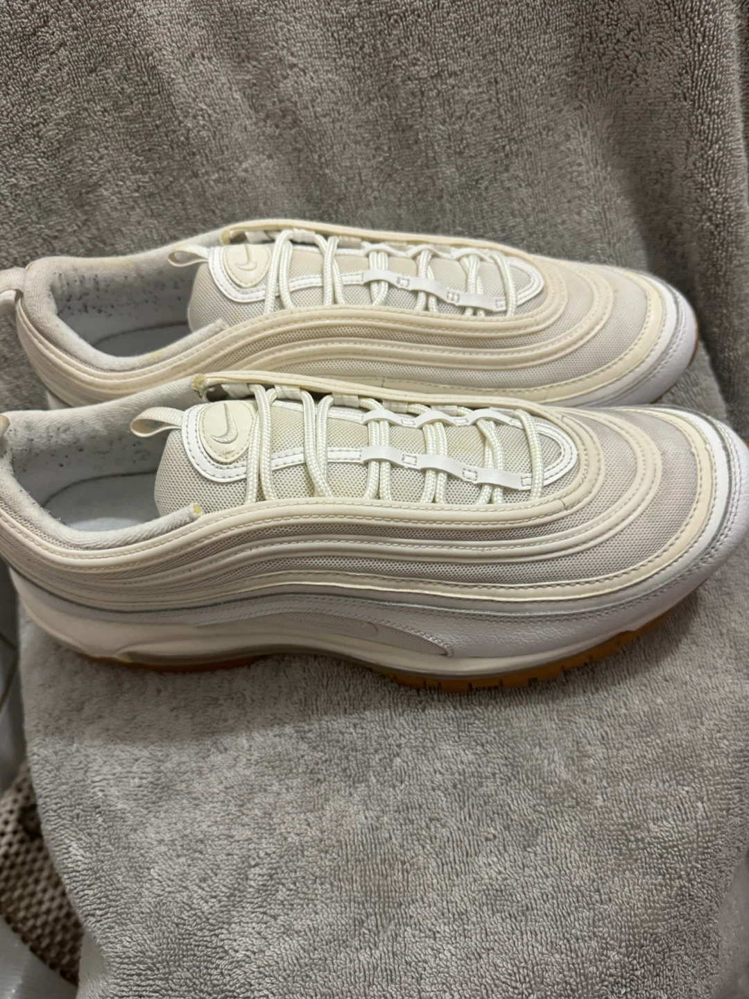 Nike Air Max 97 White Gum Sneakers - photo 2