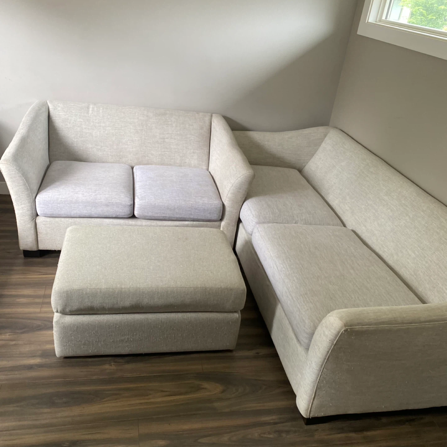 Sectional Sofa with Ottoman