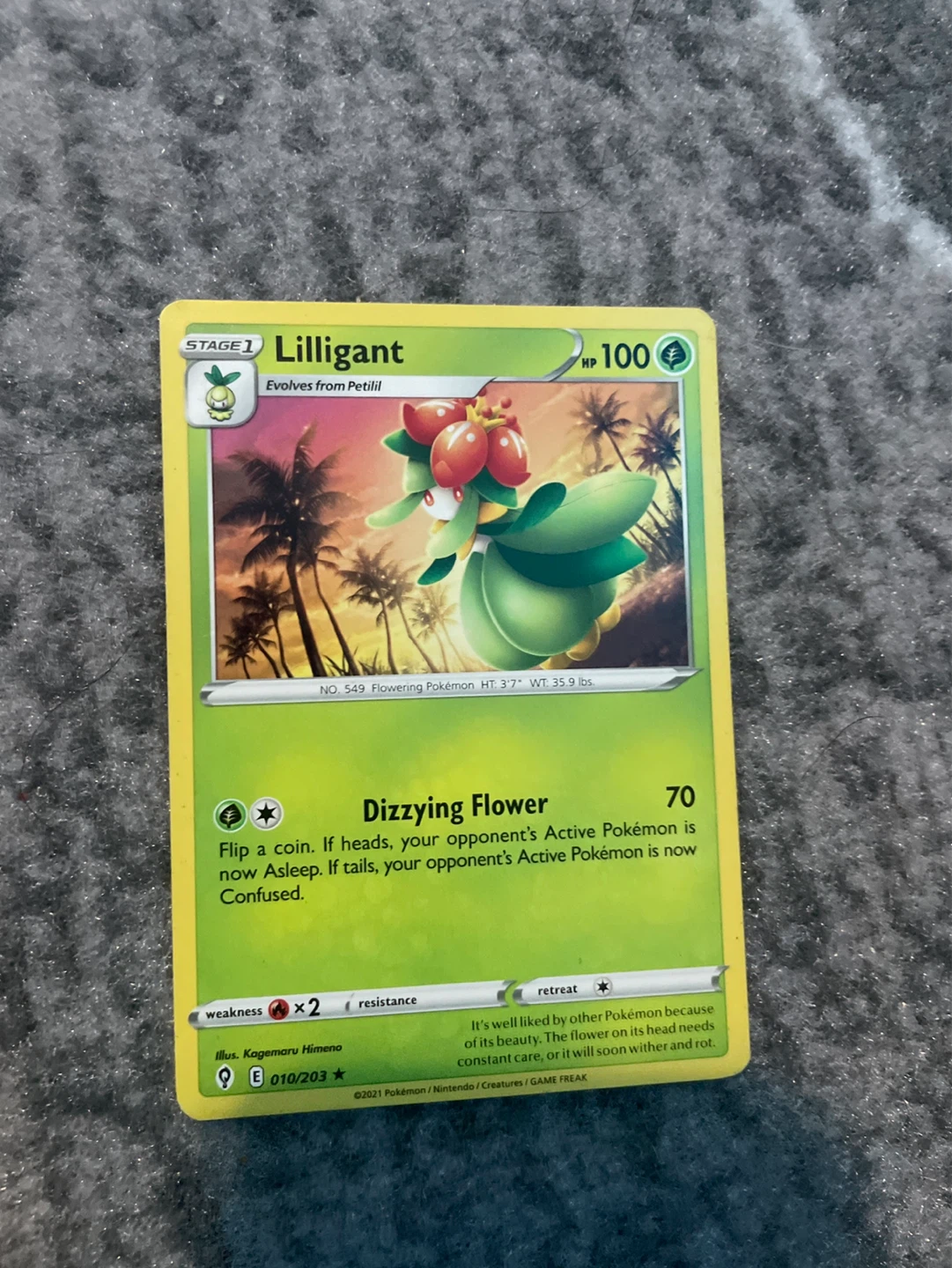 Pokémon Lilligant Card 010/203