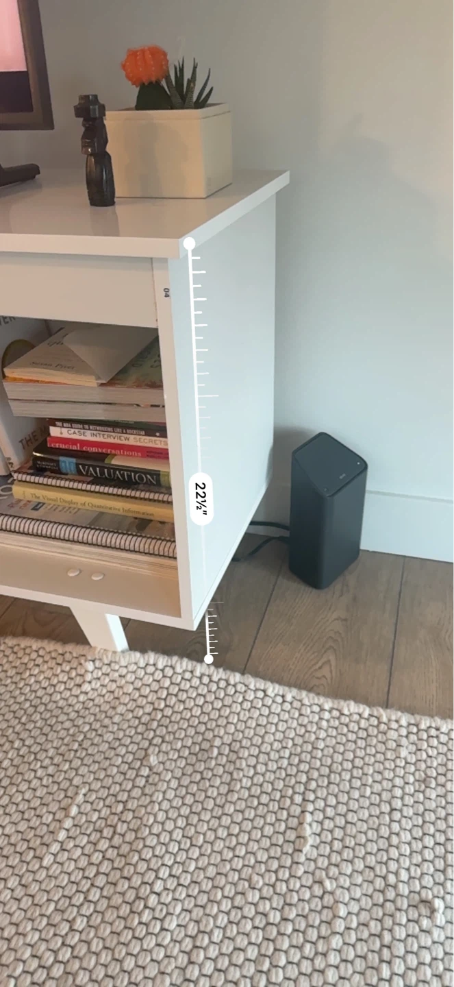 White TV Stand with Shelves - photo 3