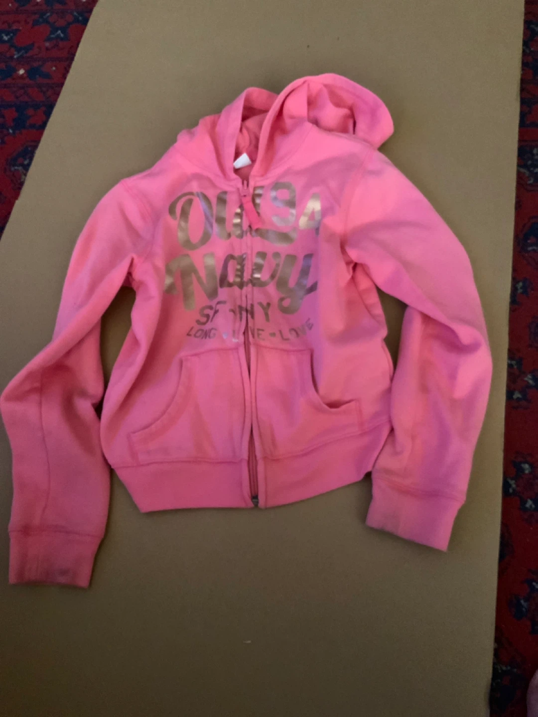 Old Navy Pink Zip-Up Hoodie