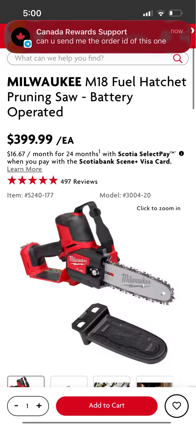 *BRAND NEW* Milwaukee M18 FUEL Hatchet Pruning Saw